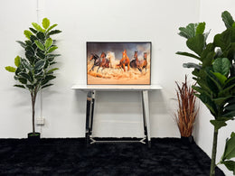 CONSOLE TABLE WITH WHITE MARBLE TOP CT011