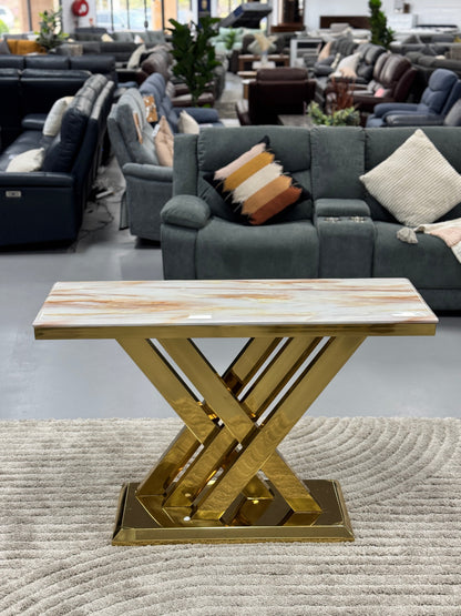 CONSOLE TABLE WITH HIGH QUALITY MARBLE TOP CT064