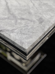 DINING TABLE WITH GREY MARBLE TOP DT004