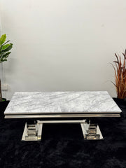 COFFEE TABLE WITH GREY MARBLE TOP TT004