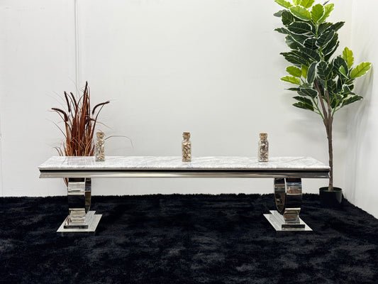 TV UNIT WITH GREY MARBLE TOP TS004