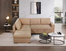 TULIP SOFABED WITH STORAGE OTTOMAN...