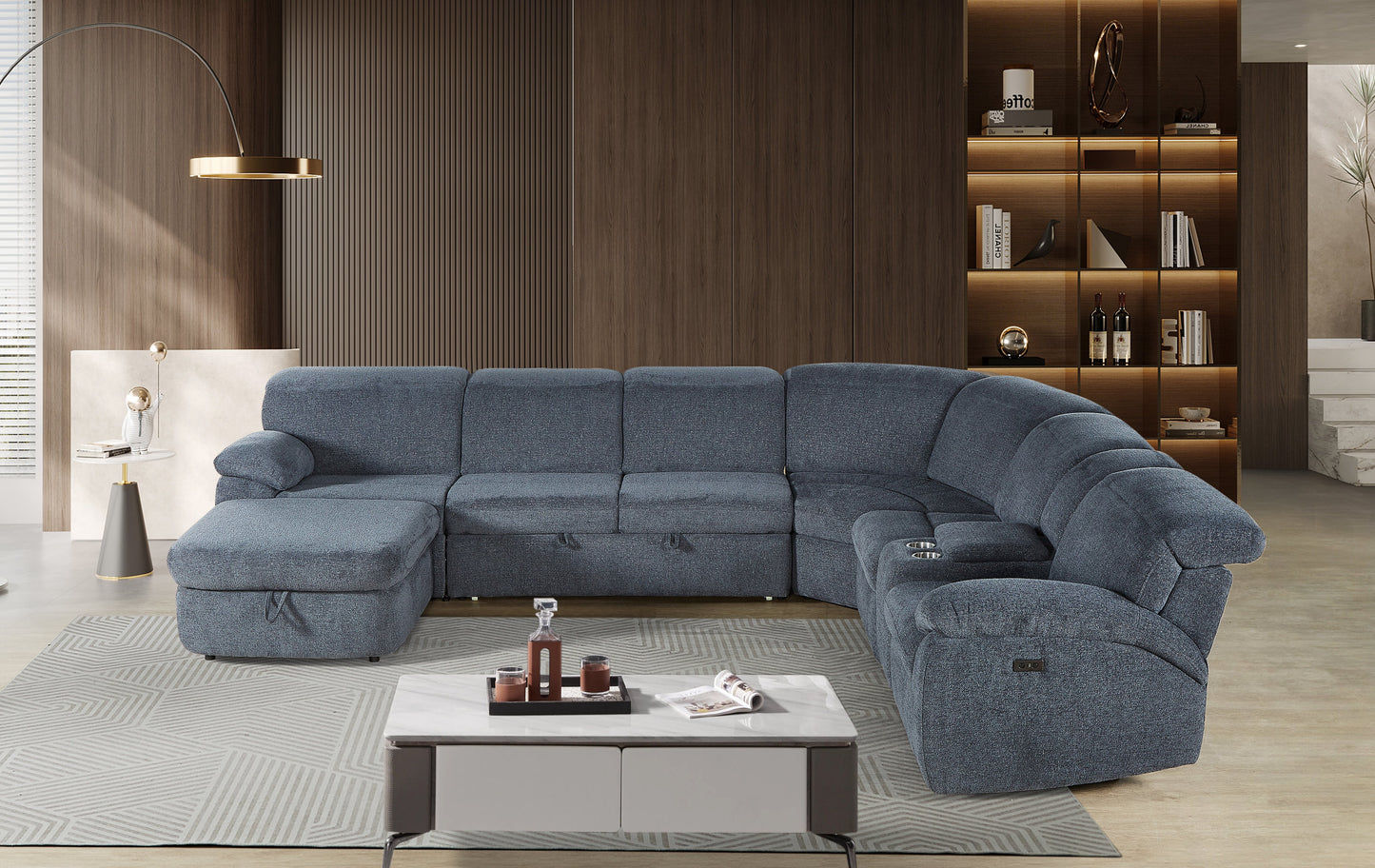 PLATINUM MODULAR SOFA WITH SOFA BED