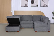 NOVA 4STR WITH OTTOMAN MODULAR SOFA