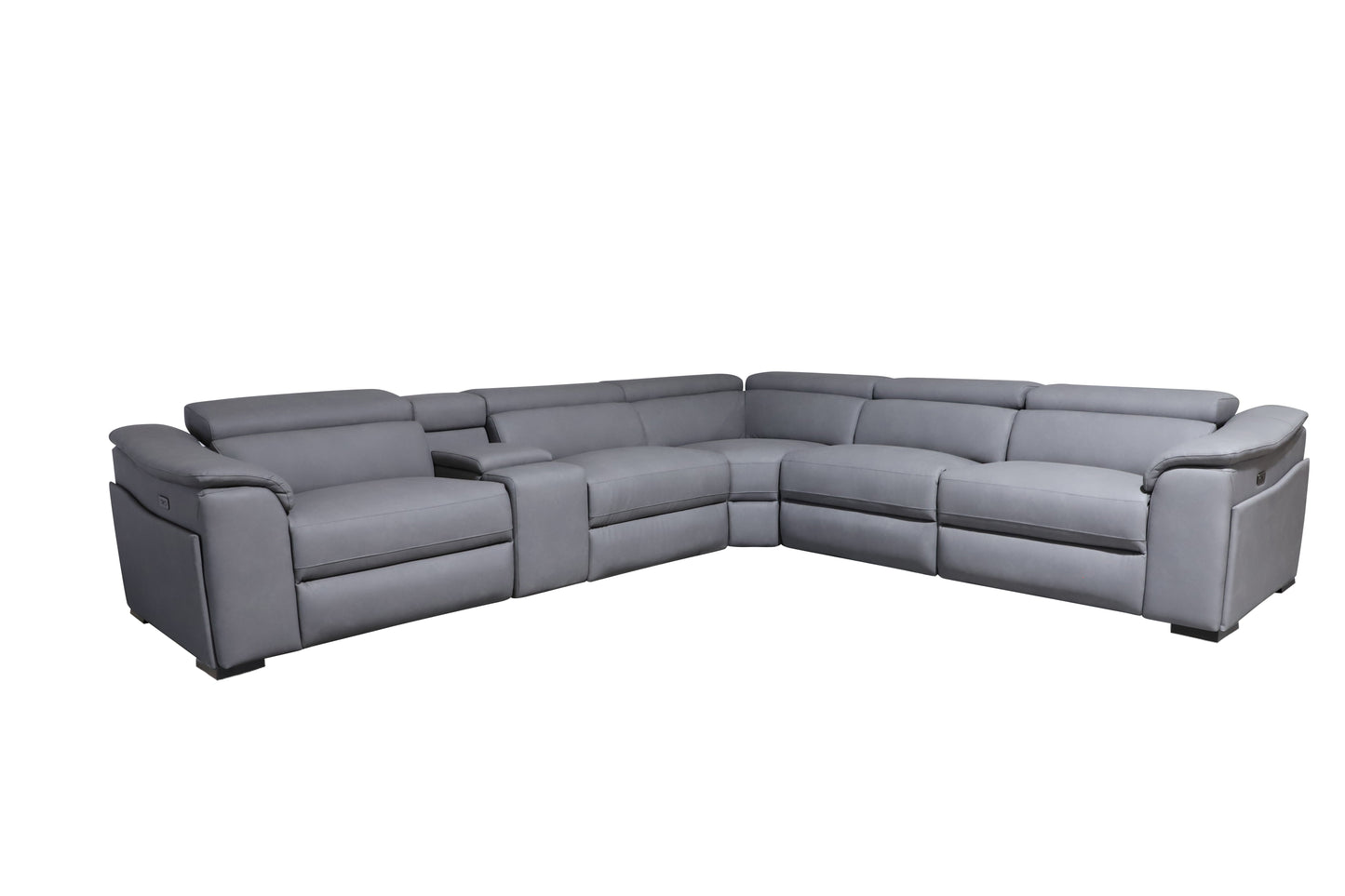 MARYLAND LEATHER SOFA WITH 3 ELECTRIC RECLINER...!!!