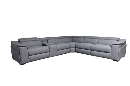 MARYLAND LEATHER SOFA WITH 3 ELECTRIC RECLINER...!!!