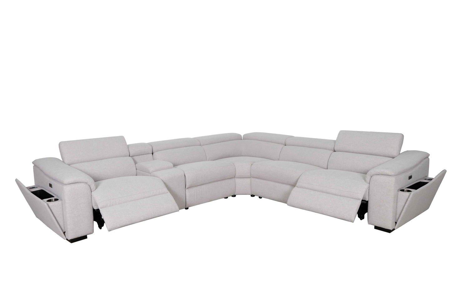 MARYLAND ELECTRIC MODULAR WITH 3 RECLINER FABRIC SOFA...!!!