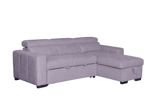 Harper Sofa Bed with Reversible Chaise Storage | Adjustable Headrest IN STOCK NOW..!!!