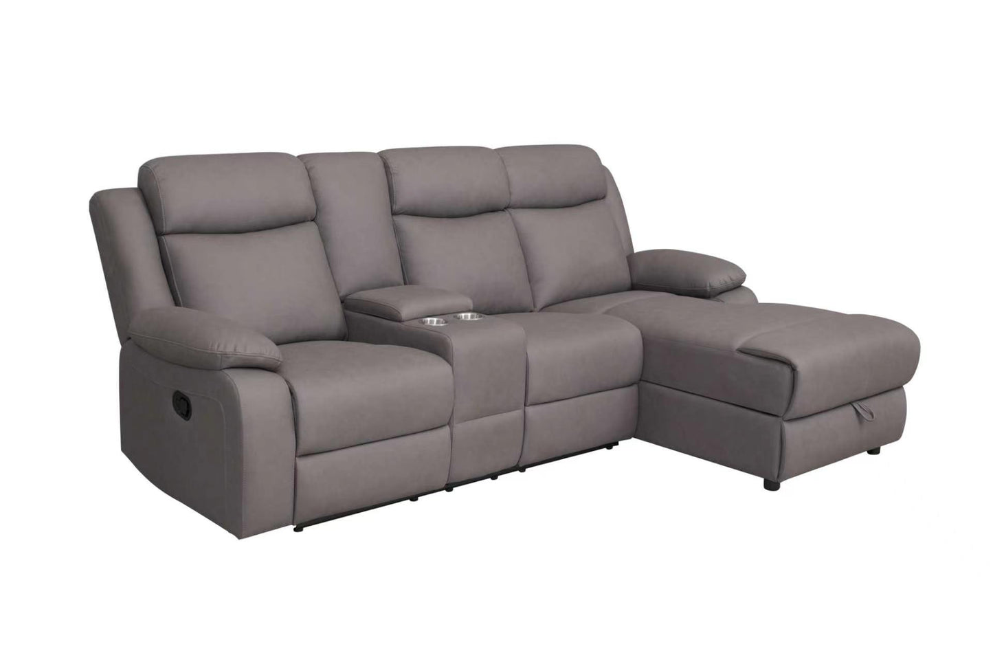 Softy Chaise Storage Sofa With Recliner Chair And Console Australia