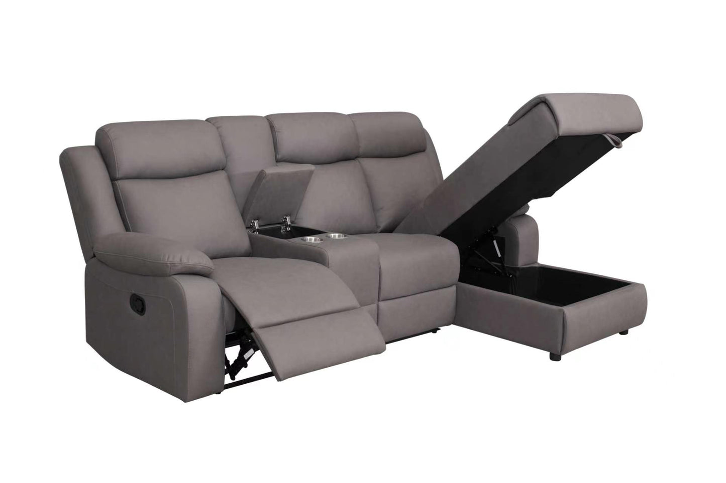 Softy Chaise Storage Sofa With Recliner Chair And Console Australia