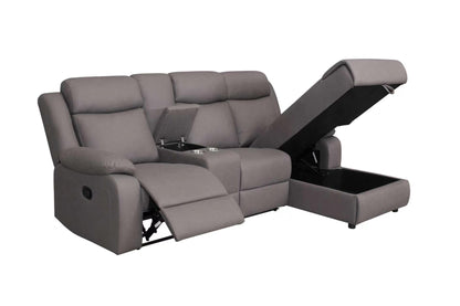 Softy Chaise Storage Sofa With Recliner Chair And Console Australia