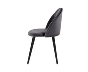 Brody Dining Chair Grey Velvet