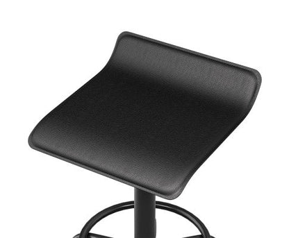 Black Square Swivel Salon Stool For Modern Seating