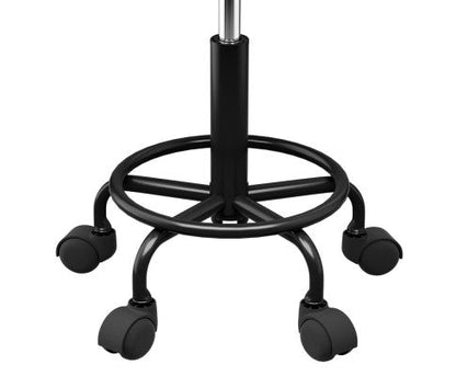 Black Square Swivel Salon Stool For Modern Seating