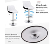 Elevet Bar Stools Kitchen Bar Stool Leather Barstools Swivel Gas Lift Counter Chairs. Price is for Each