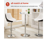 Elevet Bar Stools Kitchen Bar Stool Leather Barstools Swivel Gas Lift Counter Chairs. Price is for Each