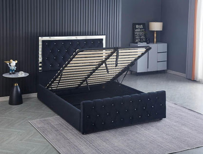 WINDSOR GAS LIFT STORAGE BED FRAME VALUE FOR MONEY