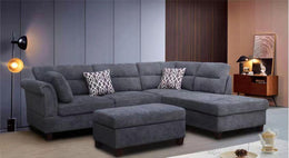 COLTON CHAISE SOFA WITH FREE STORAGE OTTOMAN