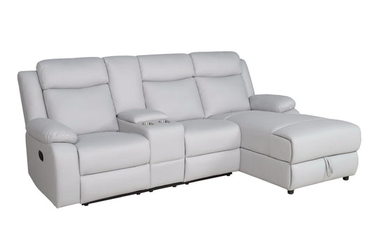 SOFTY CHAISE STORAGE SOFA WITH RECLINER CHAIR & CONSOLE NEW ARRIVALS....!!!