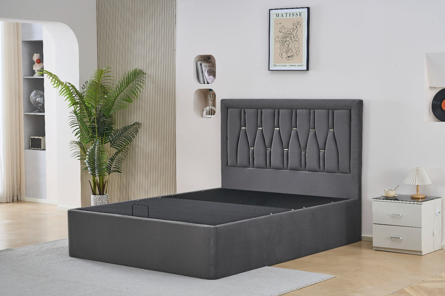 PANAMA Gas Lift Storage Bed Frame | Modern Style with Functional Storage New Arrival...!!!