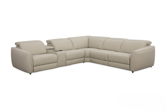BENTLEY LEATHER CORNER SOFA WITH 3 ELECTRIC RECLINERS | Coming soon | Pre-Order Booking