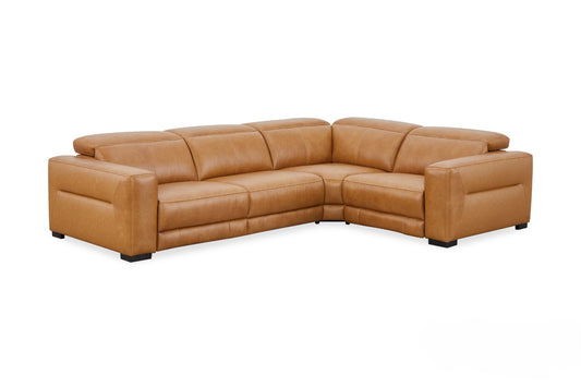 DAKOTA LEATHER CORNER SOFA WITH 2 ELECTRIC RECLINERS | Coming soon | Pre-Order Booking