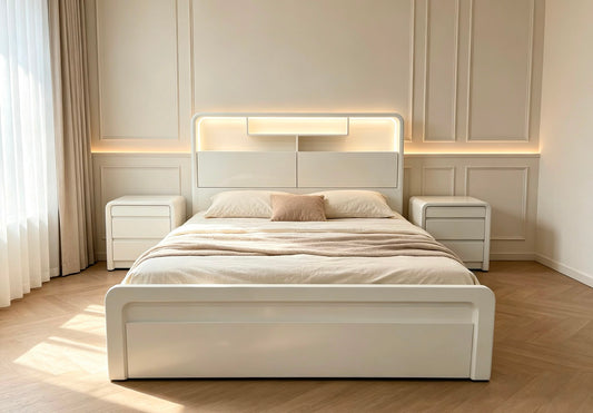 CHALSEA GAS LIFT STORAGE BED WITH FRONT DRAWER | Coming soon | Pre-Order Booking