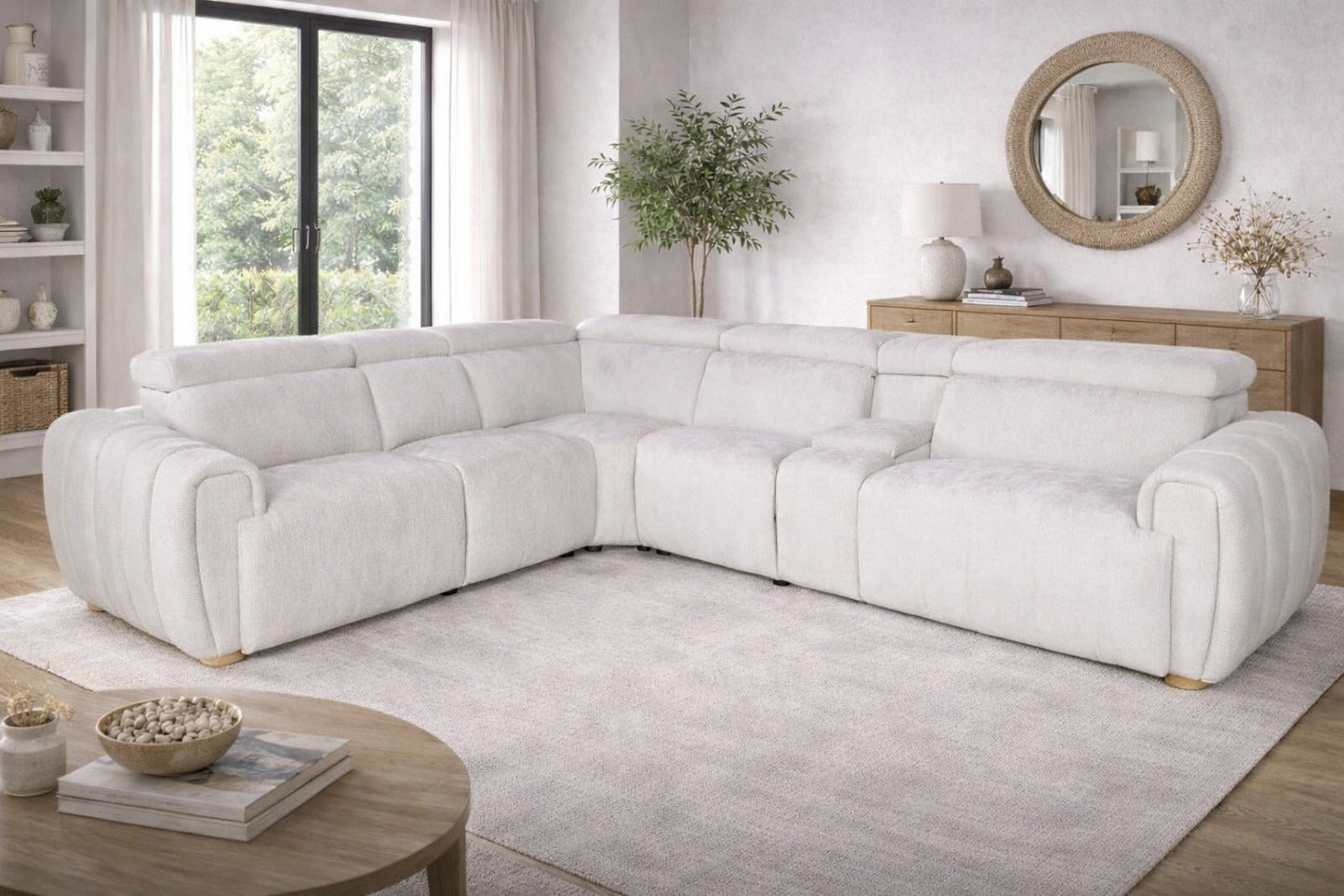 BUTLER ELECTRIC RECLINER SOFA WITH POWER POINT AND LIGHT NEW ARRIVALS....!!!