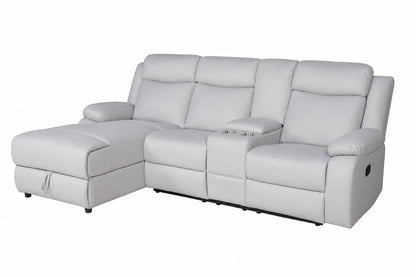 Softy Chaise Storage Sofa With Recliner Chair And Console Australia