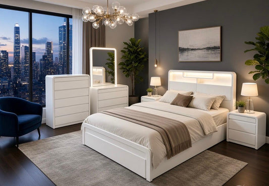 CHALSEA GAS LIFT STORAGE BED WITH FRONT DRAWER | Coming soon | Pre-Order Booking