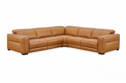 DAKOTA LEATHER CORNER SOFA WITH 2 ELECTRIC RECLINERS | Coming soon | Pre-Order Booking