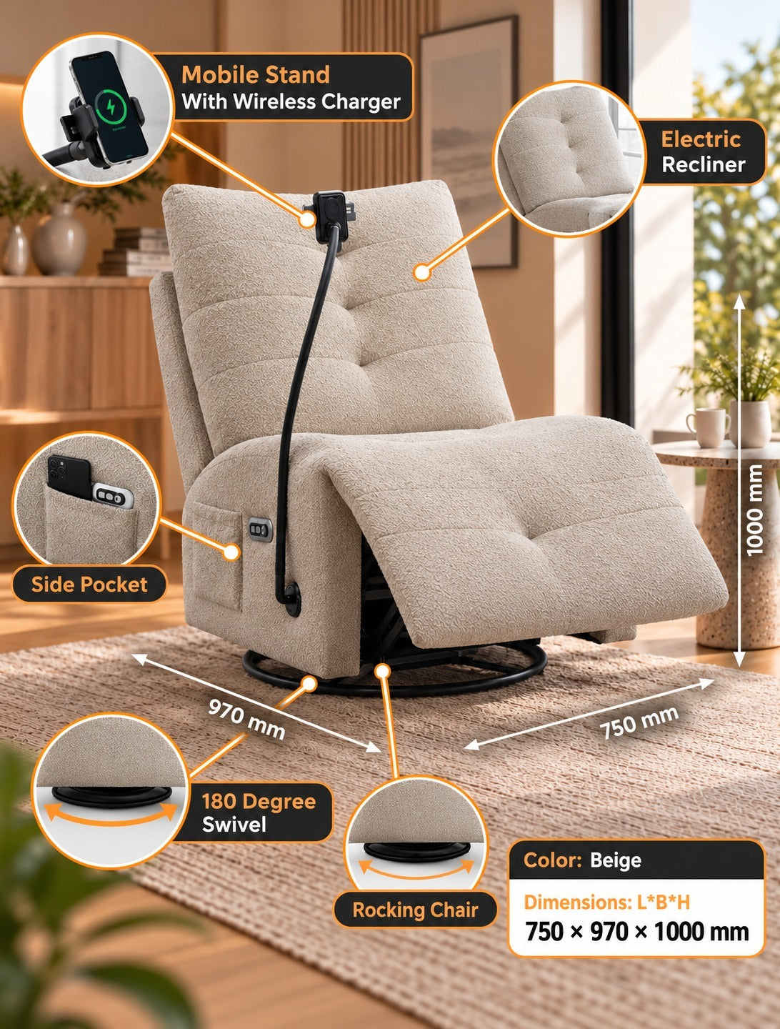 SAVOY BEIGE COMFORT ACCENT CHAIR IN STOCK NOW ...!!!