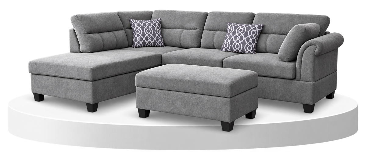 Colton Chaise Sofa With FREE Ottoman